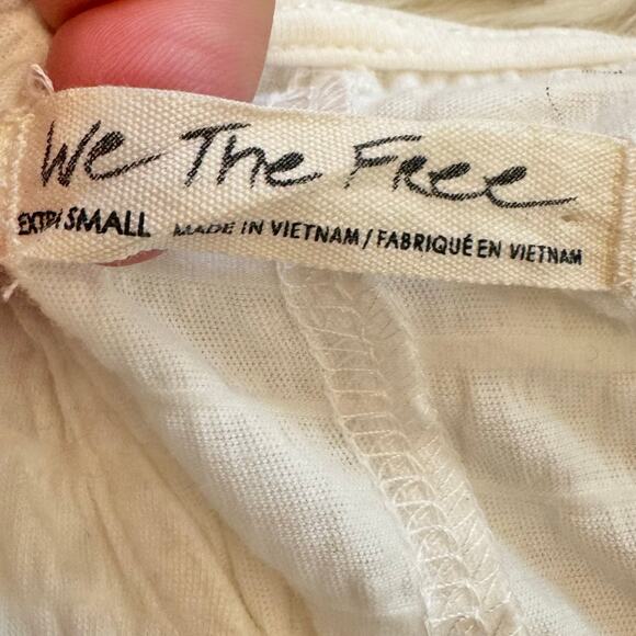 Free People Flower Power Top Oversized Balloon Sleeve Top XS - Picture 6 of 10